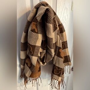 Scarf Fringed Mickey Mouse New